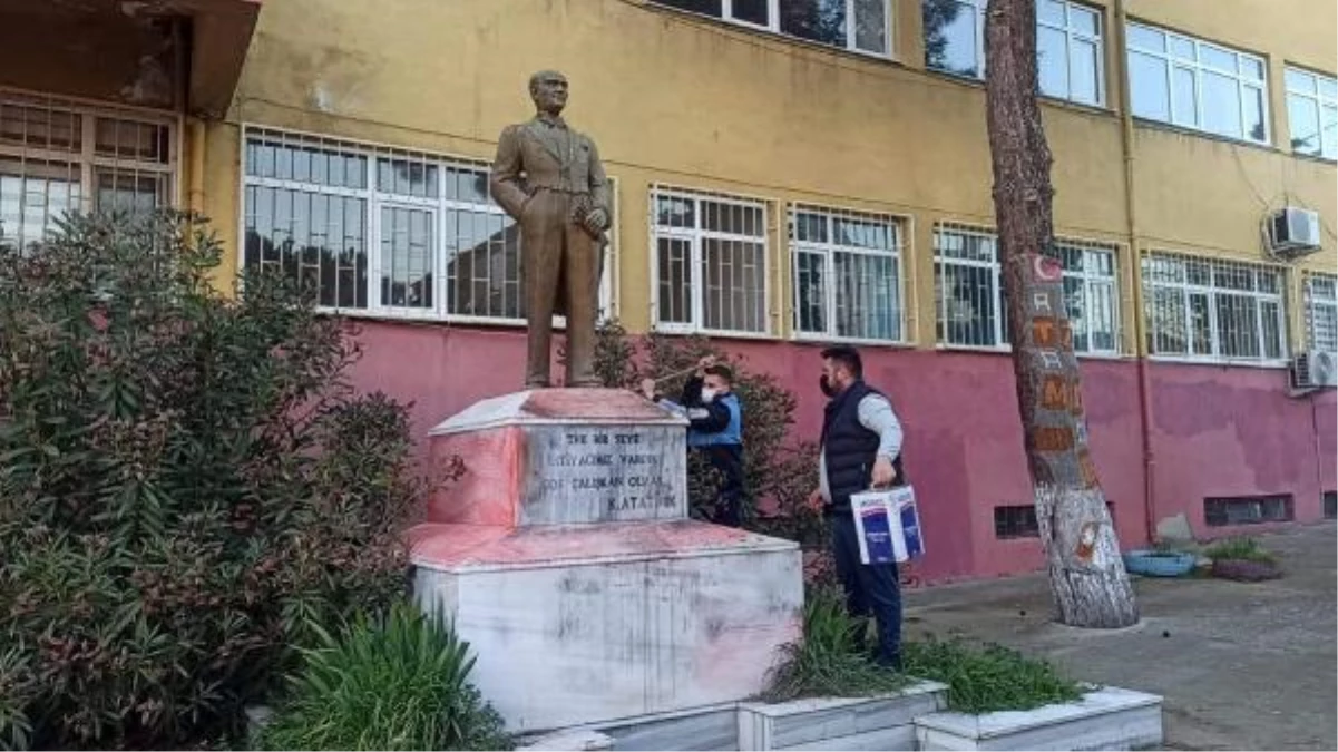 Tekirdağ\'da Atatürk heykeline saldırının faili yakalandı