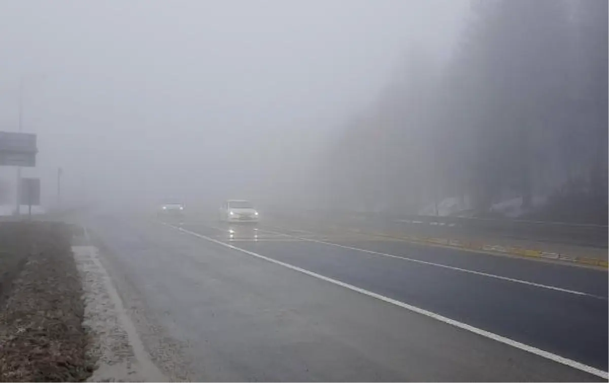 Bolu Dağı\'nda sis etkili oldu