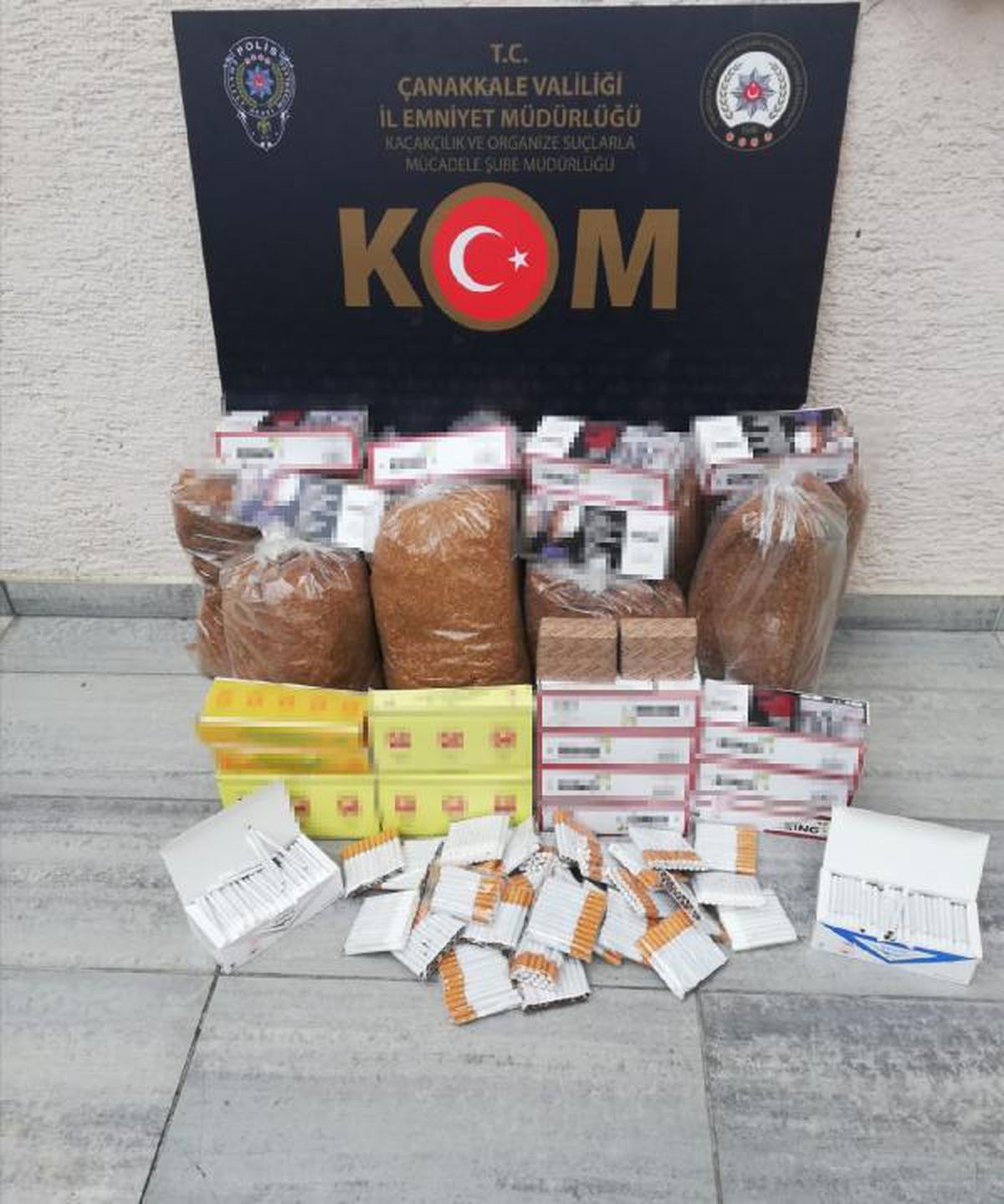Çanakkale\'de kaçak tütün operasyonu
