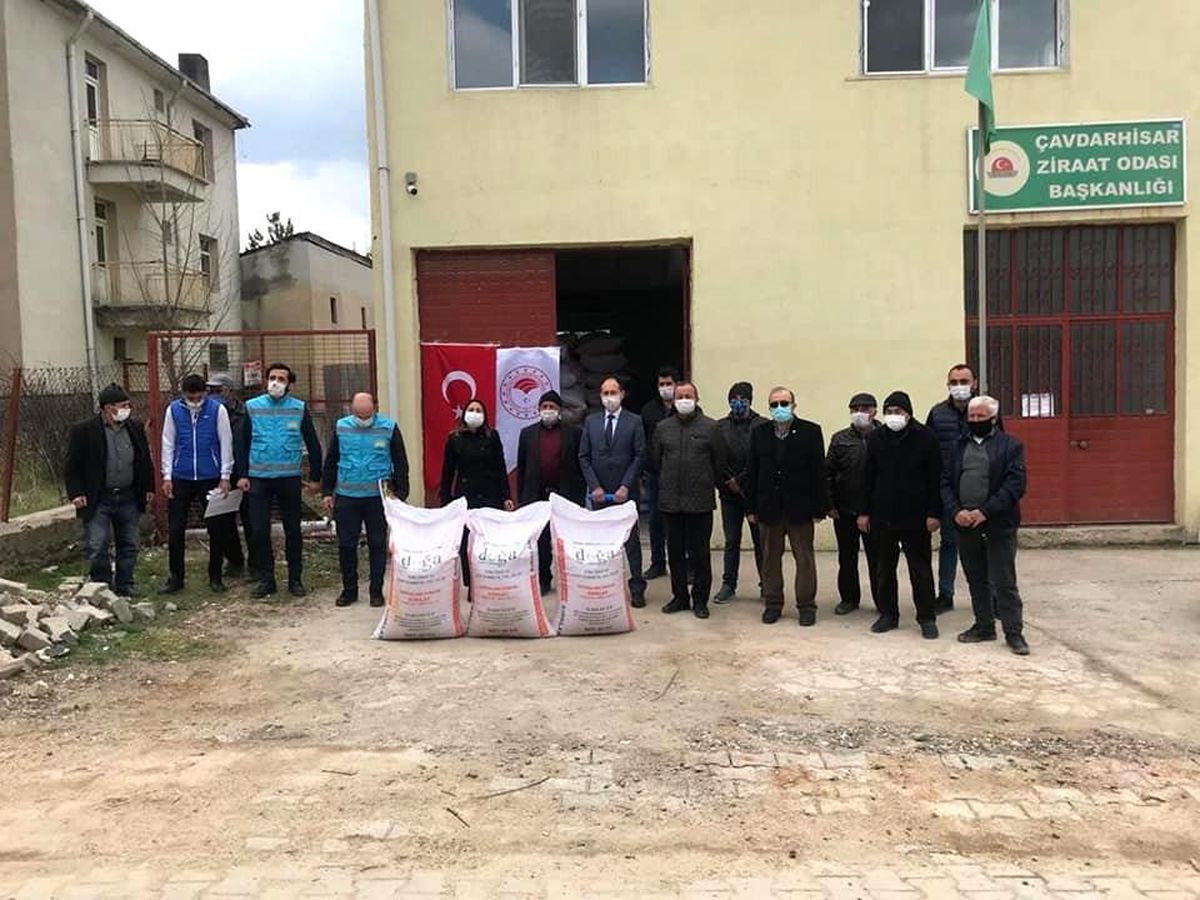 Çayır ve mera ıslah projesi kapsamında yulaf tohumu dağıtıldı