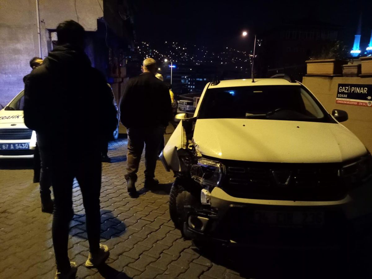 Duvara çarparak durabildi
