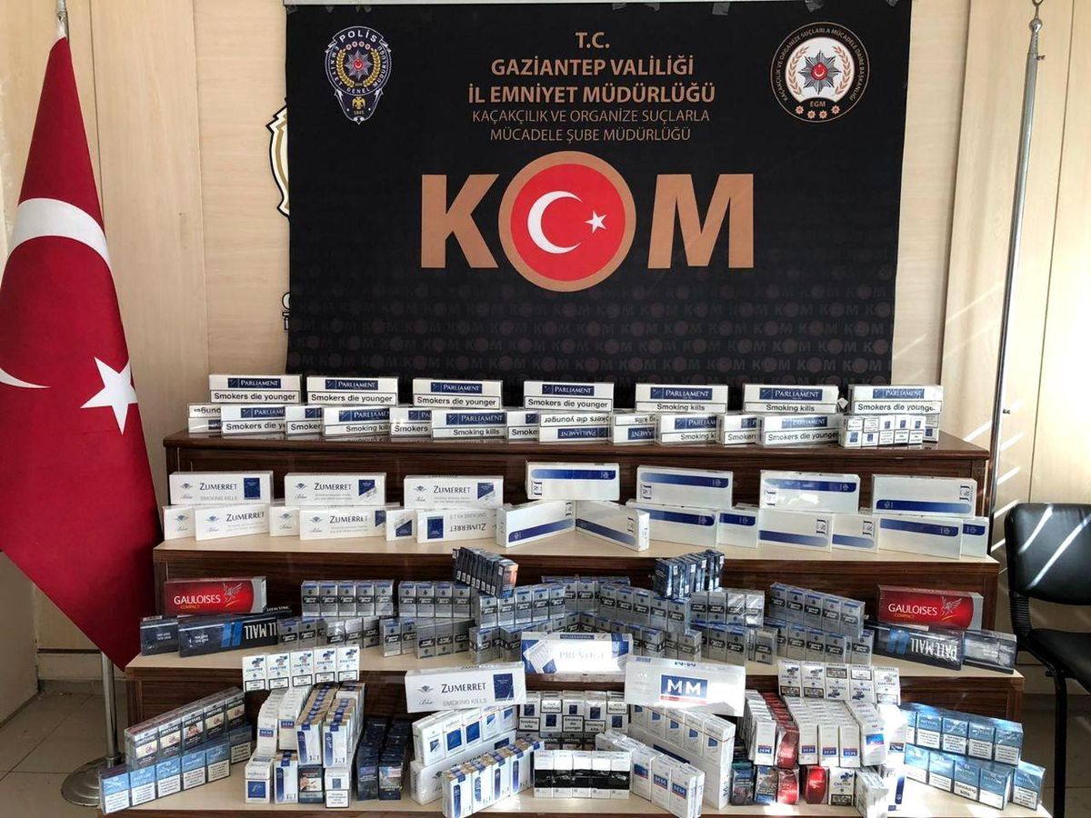 Gaziantep\'te kaçak bin 323 paket kaçak sigara ele geçirildi