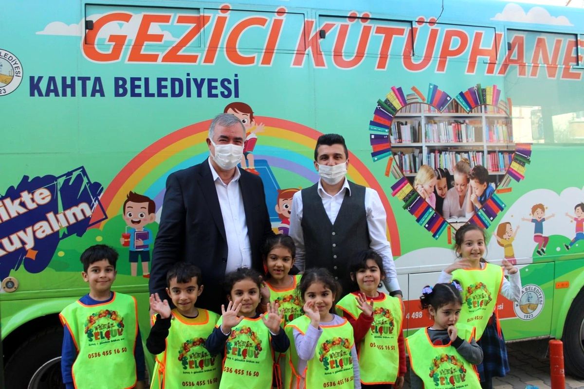 Kahta\'da Kütüphane Haftası etkinliği