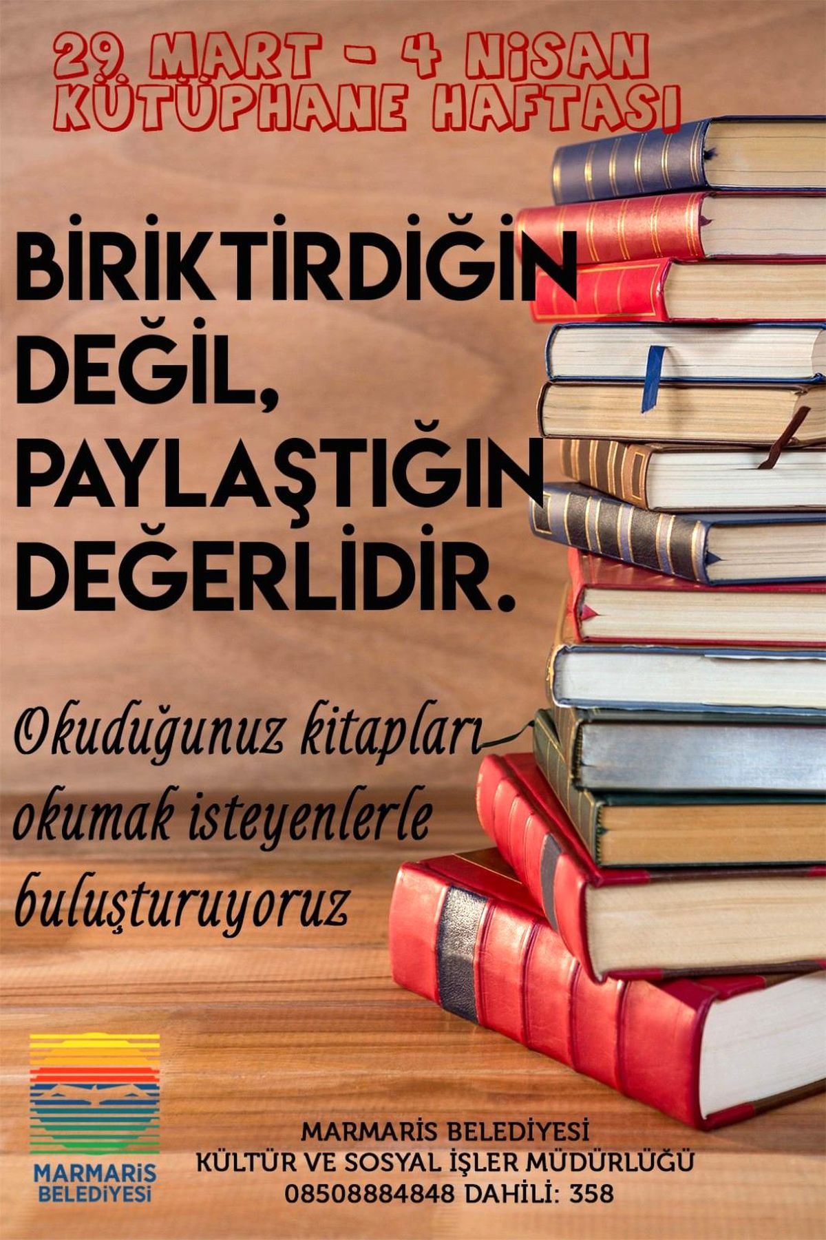 Marmaris Belediyesi\'nden kitap kampanyası