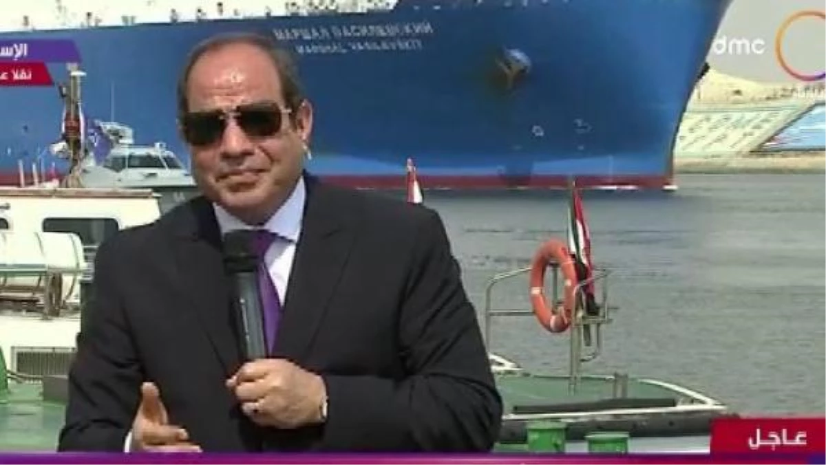 Son dakika! Mısır Cumhurbaşkanı Sisi\'nin siren çalan gemi ile imtihanı