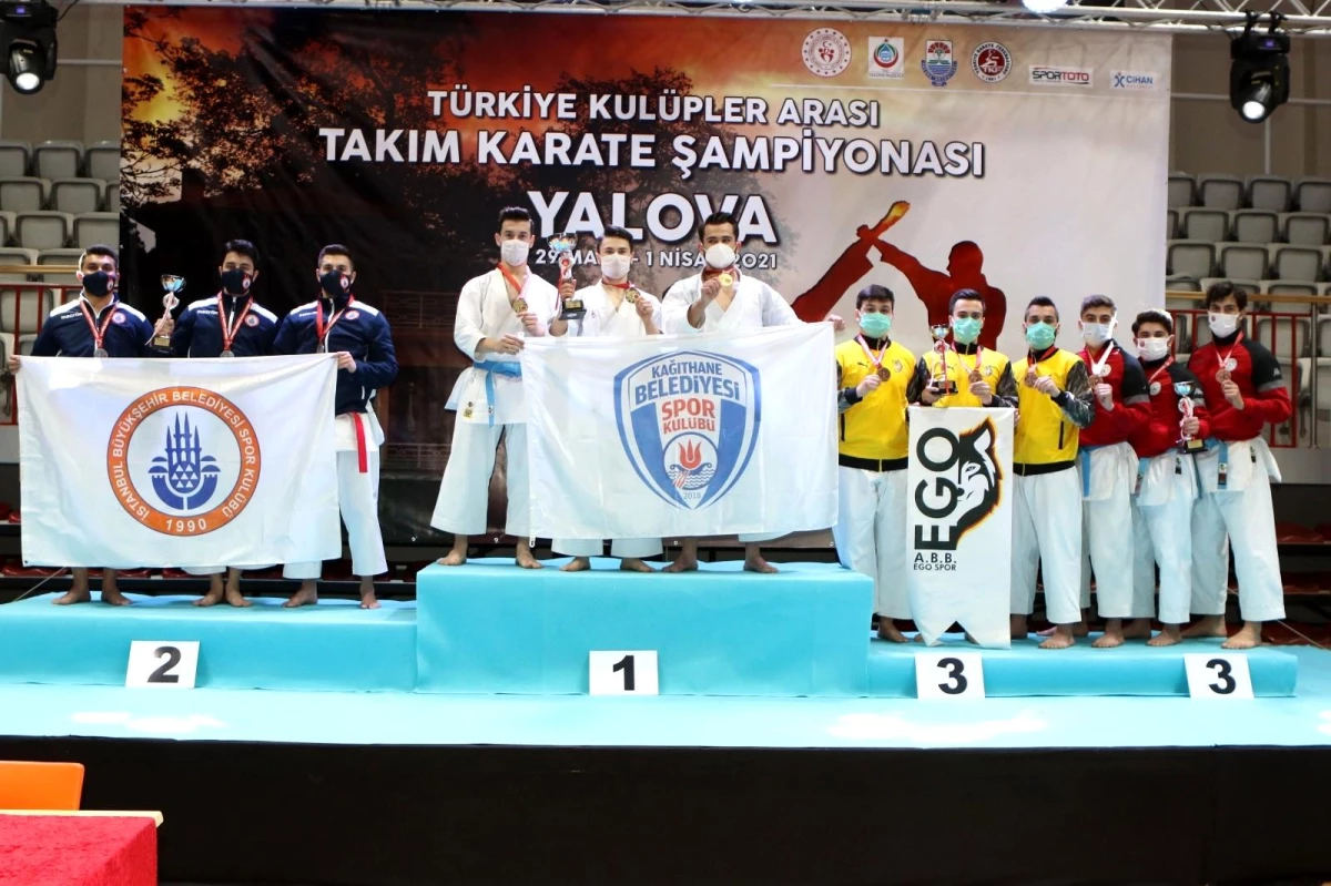 Türkiye Kulüpler Karate Şampiyonası\'nda birinci Kağıthane