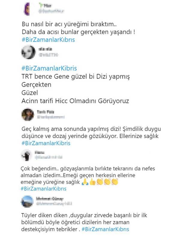 Bir zamanlar Kıbrıs dizisi ilk bölümüyle Twitter'da gündem oldu