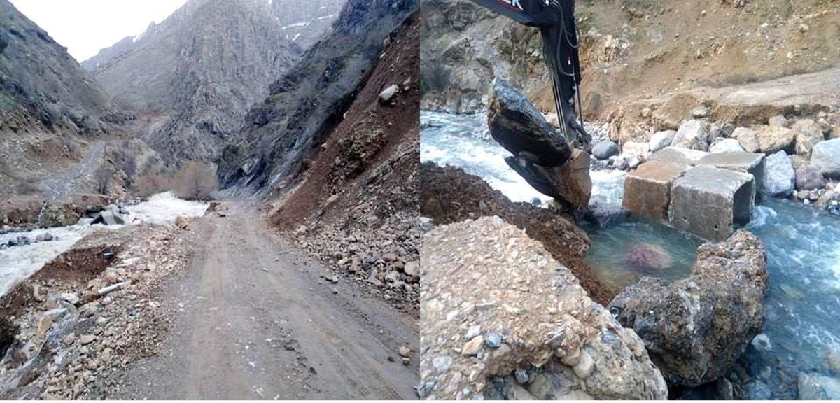 Hakkari\'de selin izleri silinmeye çalışıyor