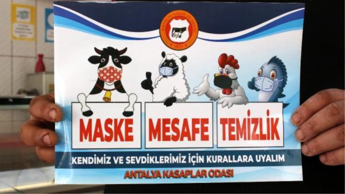 Kasaplardan maske takan hayvanların yer aldığı sticker