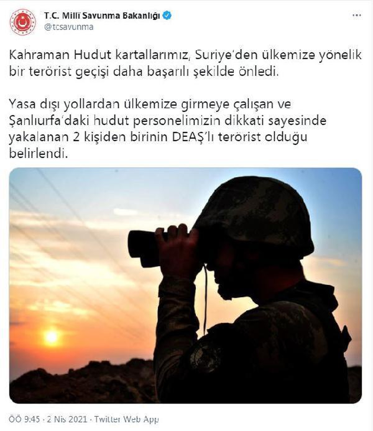 Yasa dışı yollardan yurda girmek isterken yakalanan 2 şüpheliden birinin DEAŞ üyesi olduğu belirlendi