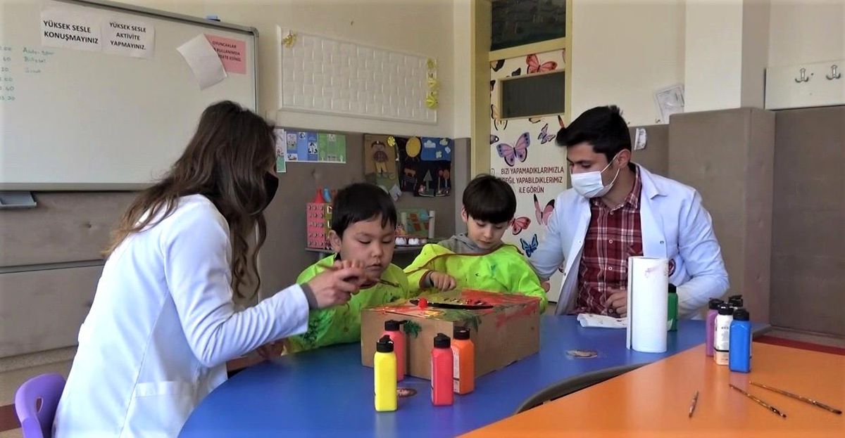 Özel çocuklardan özel proje