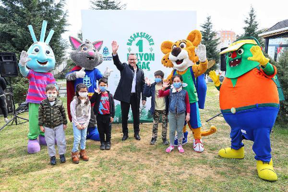 Başakşehir\'de 1 milyon fidan için düğmeye basıldı