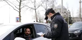 Beşiktaş'da sokağa çıkma kısıtlaması denetimi yapıldı