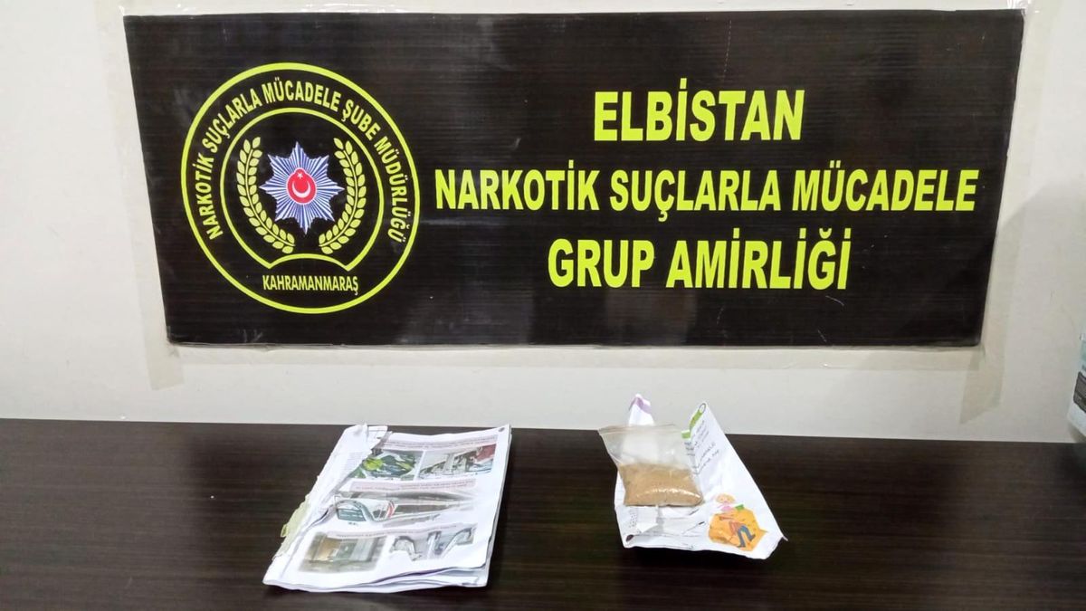 Son dakika... Elbistan\'da uyuşturucu operasyonunda 1 tutuklama