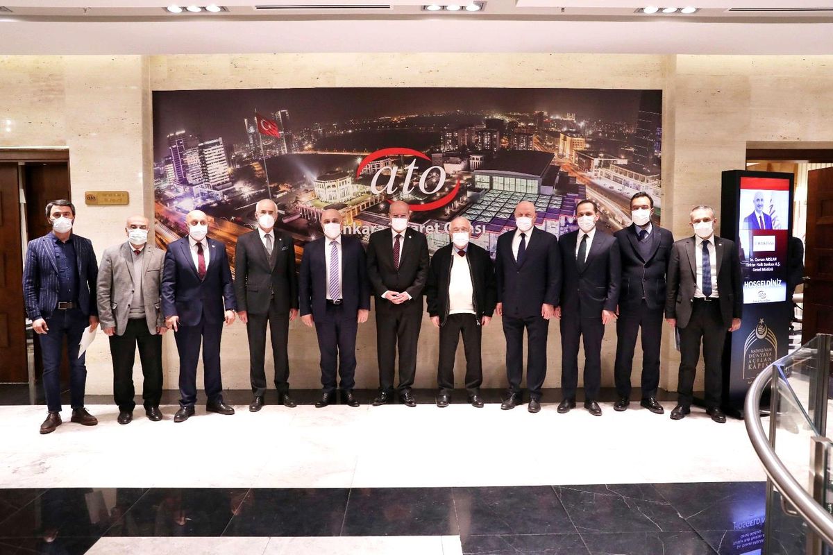 Son dakika haber... Halkbank Genel Müdürü Osman Arslan ATO\'da reel sektörün sorunlarını dinledi