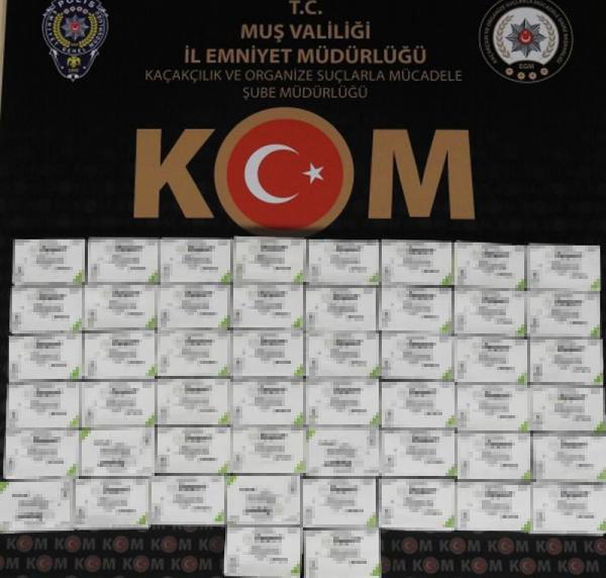 Muş\'ta, 50 kutu botoks serumu ele geçirildi