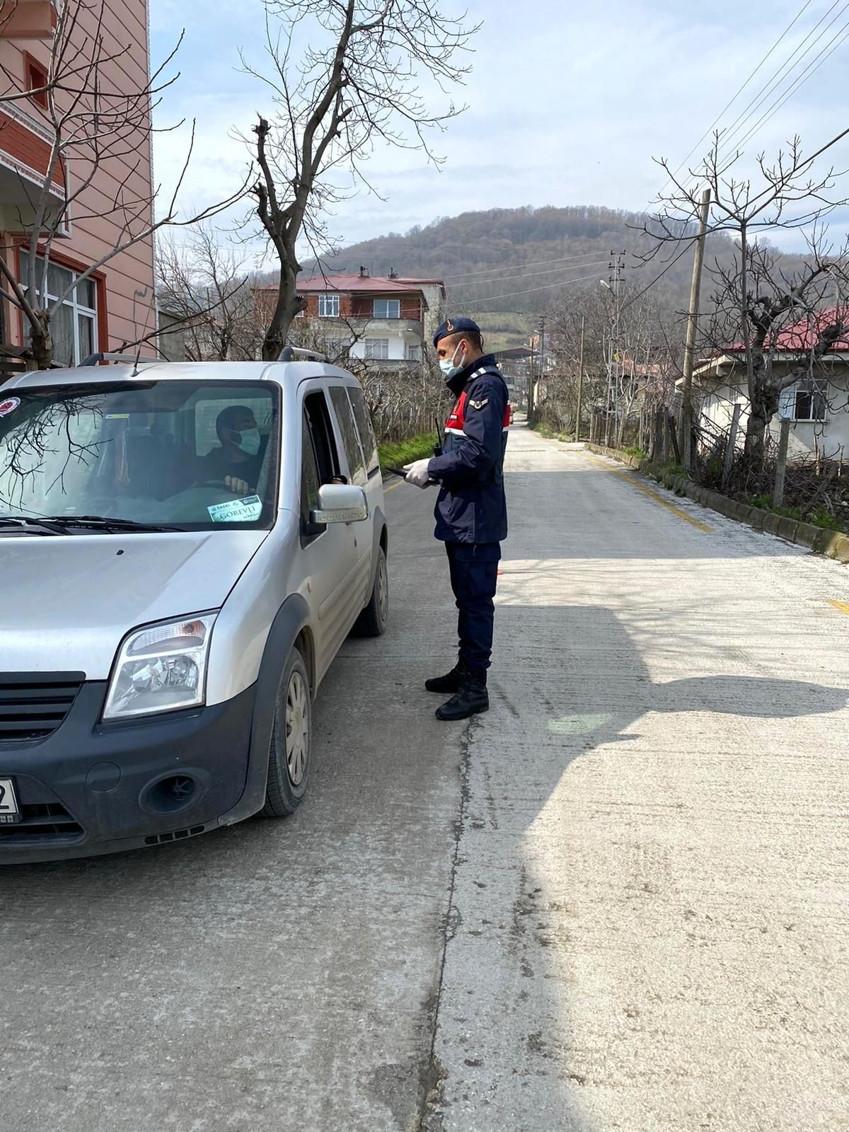 Son dakika! Samsun\'da jandarmadan korona denetimi