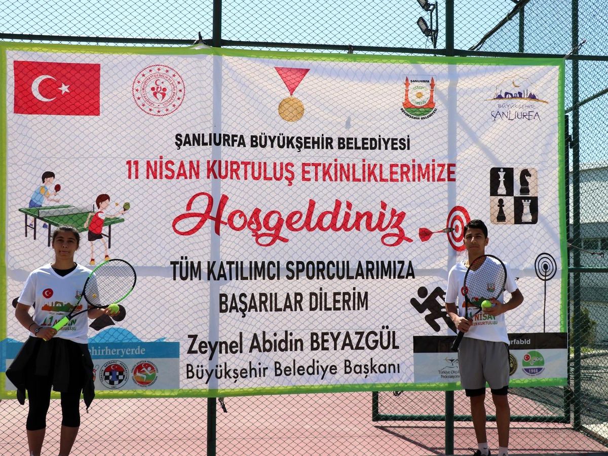 Urfa\'nın kurtuluşuna özel ödüllü kort tenisi turnuvası