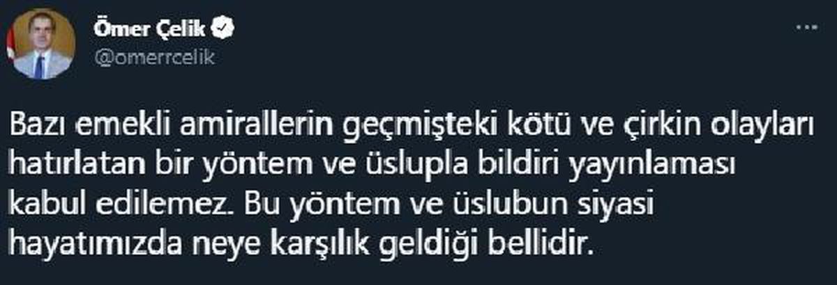 AK Parti\'li Çelik: Seçilmiş iradeye yönelik ilkel dili kınıyoruz
