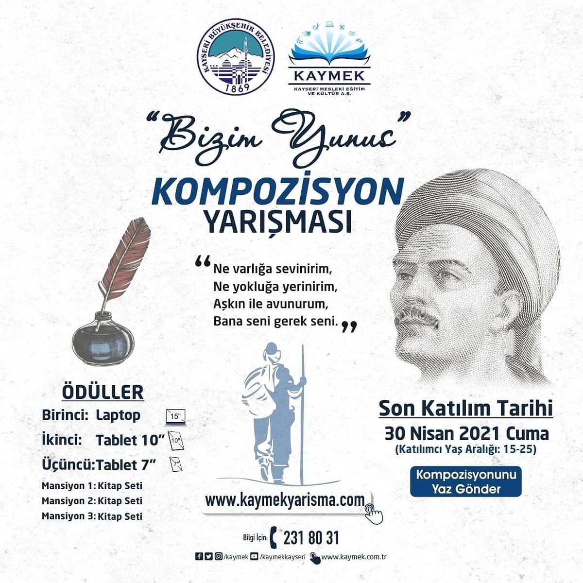 Büyükşehir\'den \'Bizim Yunus\' adlı kompozisyon yarışması