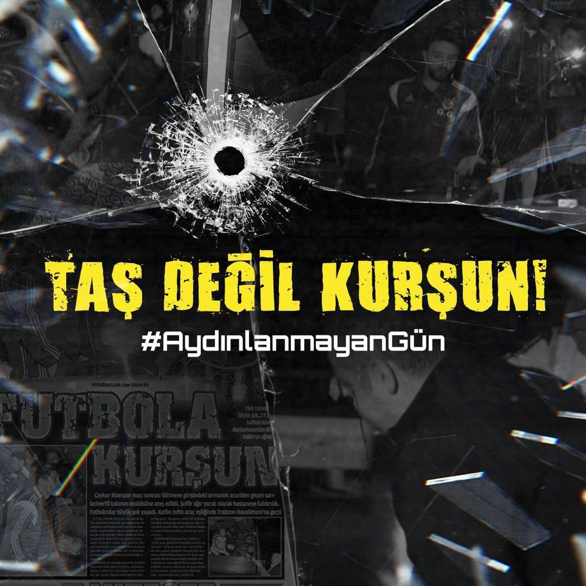 Fenerbahçe\'den paylaşım: "Taş değil kurşun!"