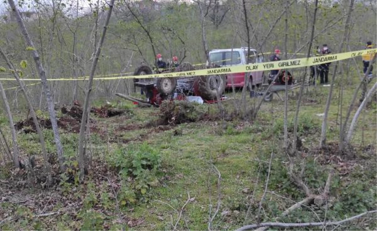Son dakika... Fındık bahçesinde devrilen traktörün sürücüsü öldü