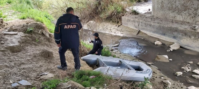 AFAD kıyıdan, dalgıçlar nehirde arıyor