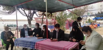 AK Parti Hatay Milletvekili Sabahat Özgürsoy Çelik, balıkçılarla bir araya geldi