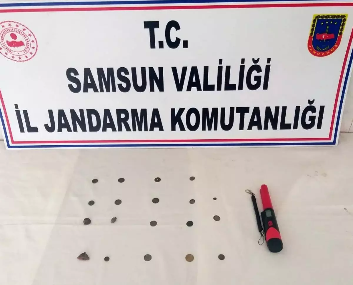 Bafra\'da 19 tarihi sikke ele geçirildi