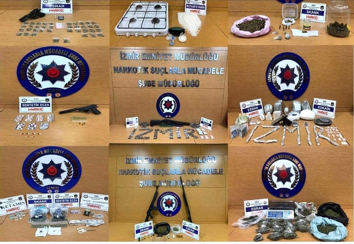 Son dakika haber | İzmir\'de uyuşturucu operasyonları: Bir haftada 14 tutuklama