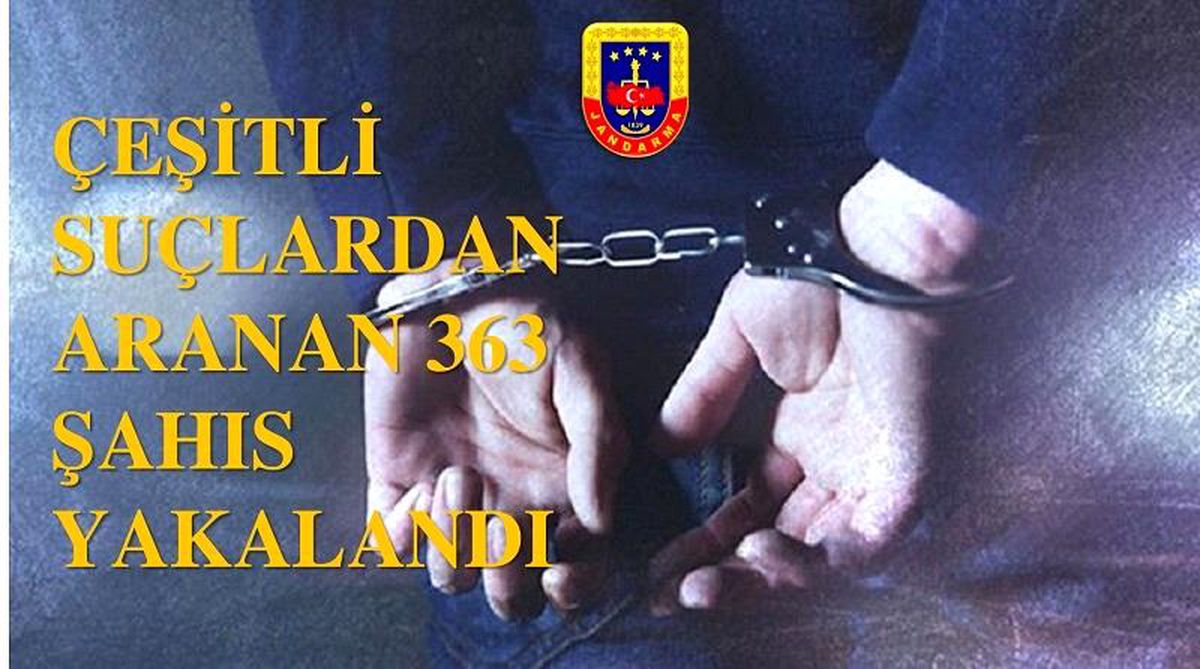 Son dakika haberi... Jandarma kontrollerinde 3 ayda 363 aranan şahıs yakaladı