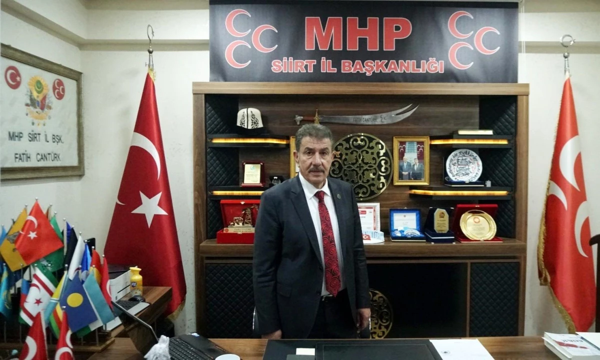 MHP Siirt İl Başkanı Cantürk: "Karşınızda eski Türkiye yok, haddinizi bilin"