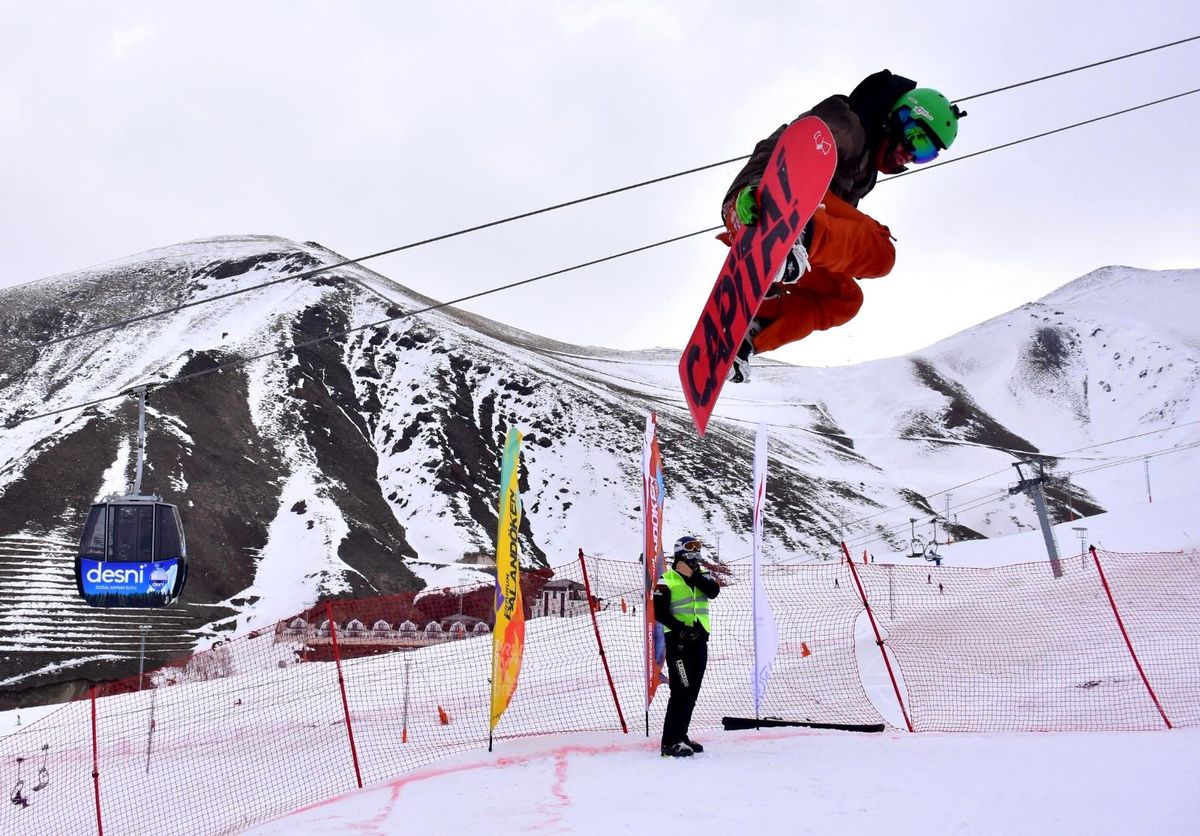 Palandöken\'de adrenalin tavan yaptı
