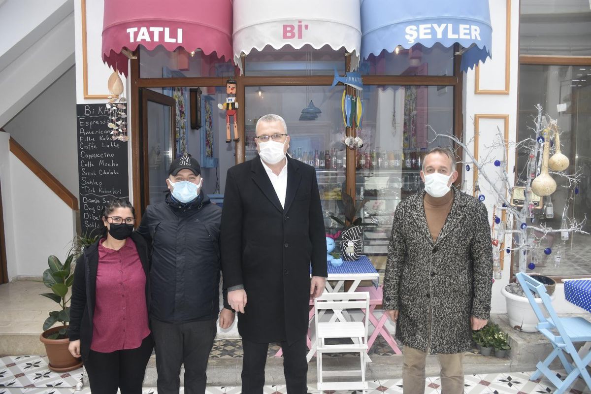 Başkan Özkan\'dan esnaf ziyareti