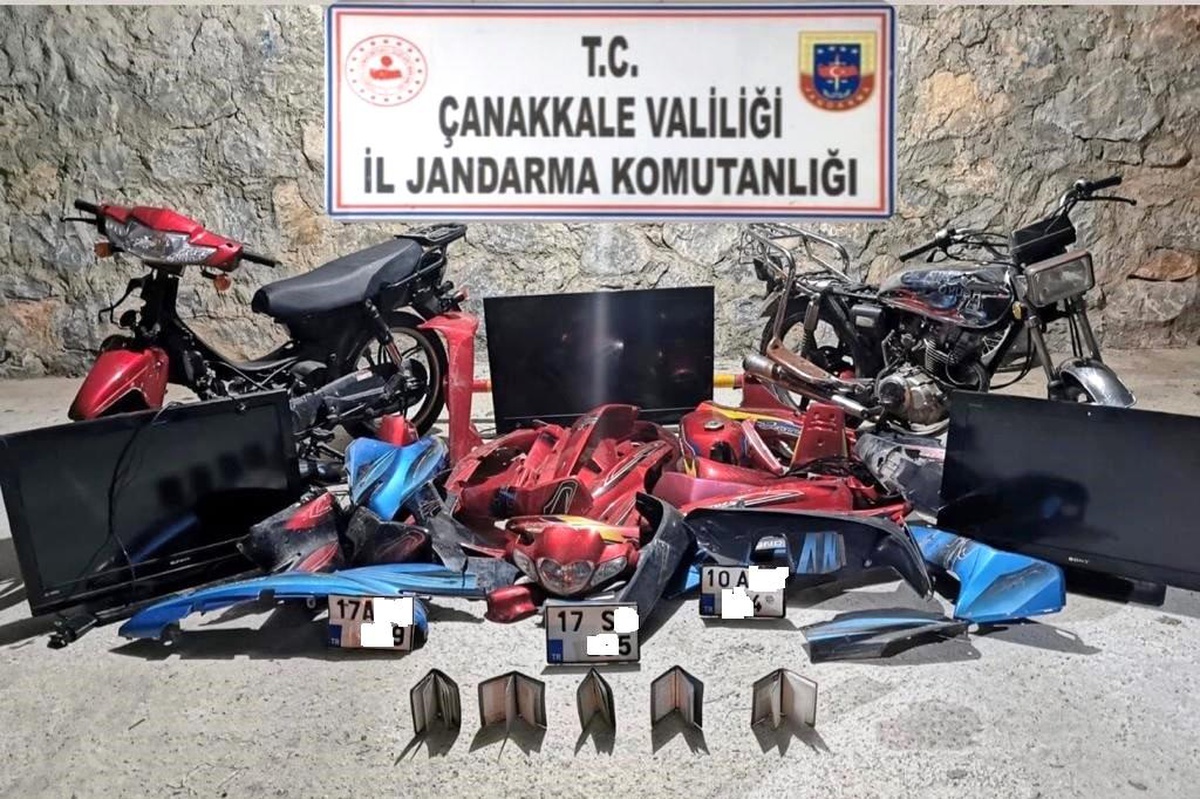 Çanakkale\'de motosiklet hırsızlığı: 2 gözaltı