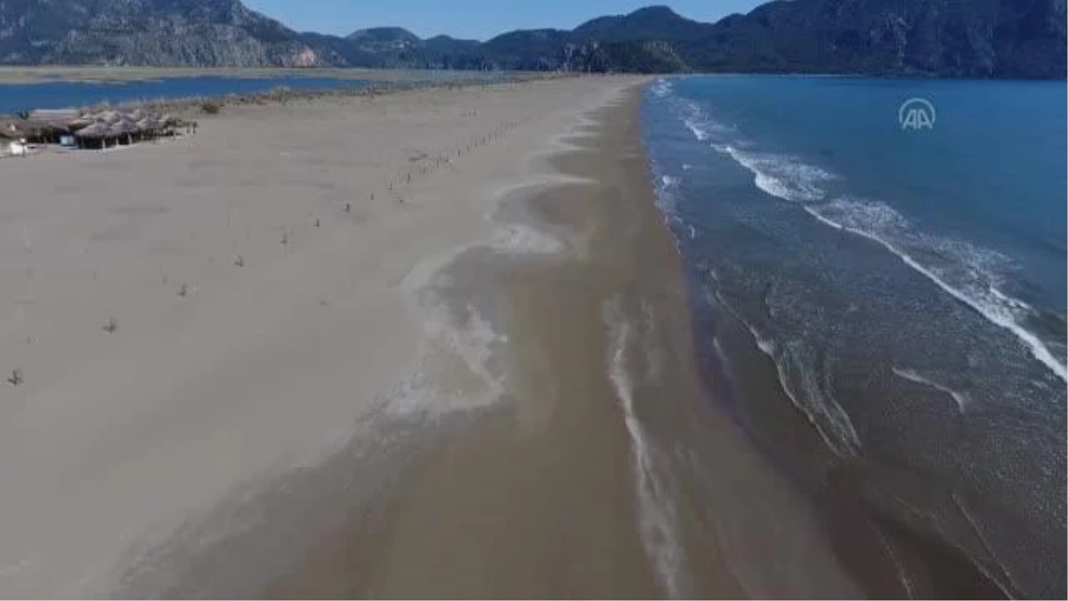 (DRONE) Güney Ege\'nin mavi bayraklı plajları tatilcileri bekliyor (2)