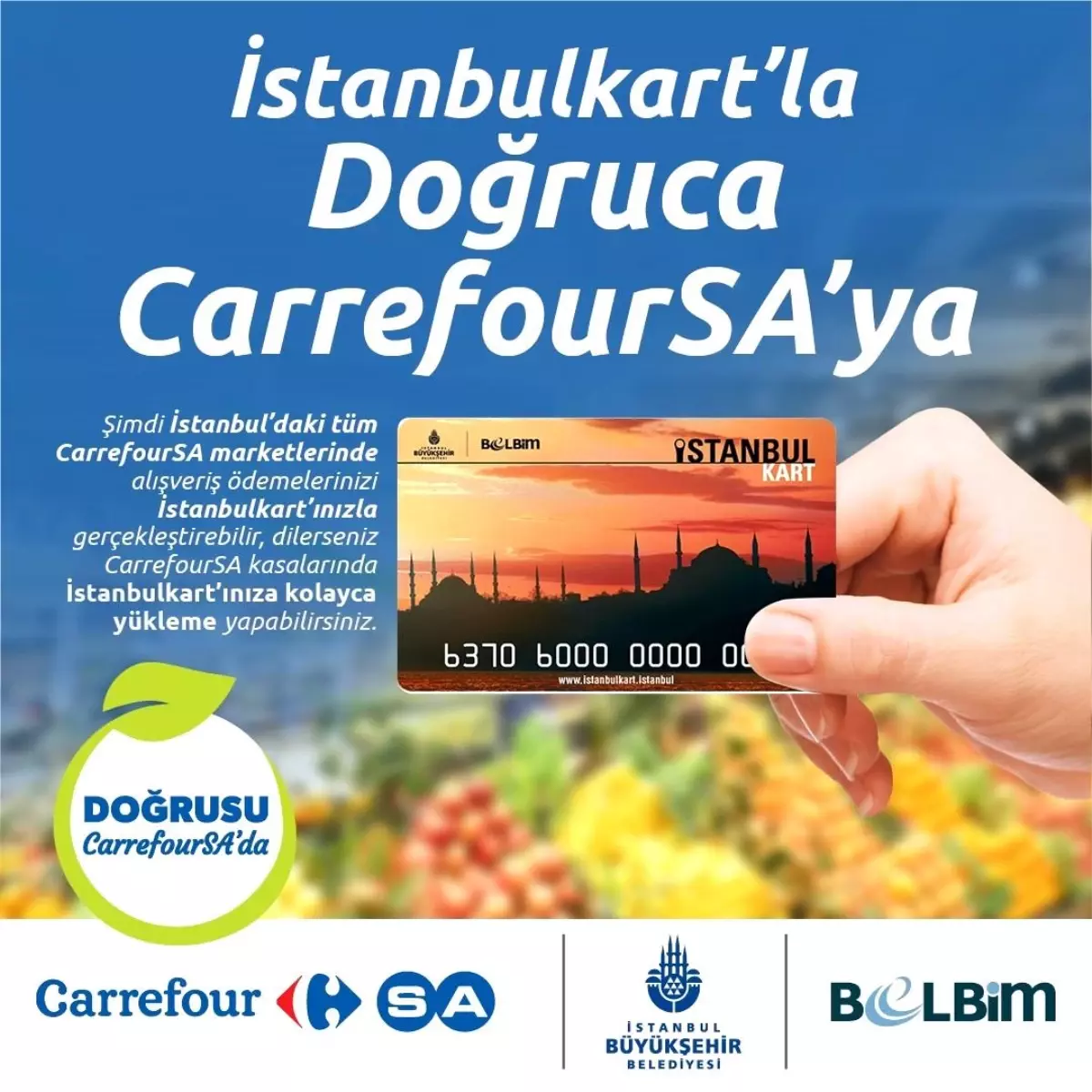 Marketlerde İstanbulkart kolaylığı