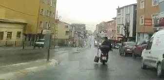 Motosiklet üstünde 'seri köz' yolculuğu yaptı