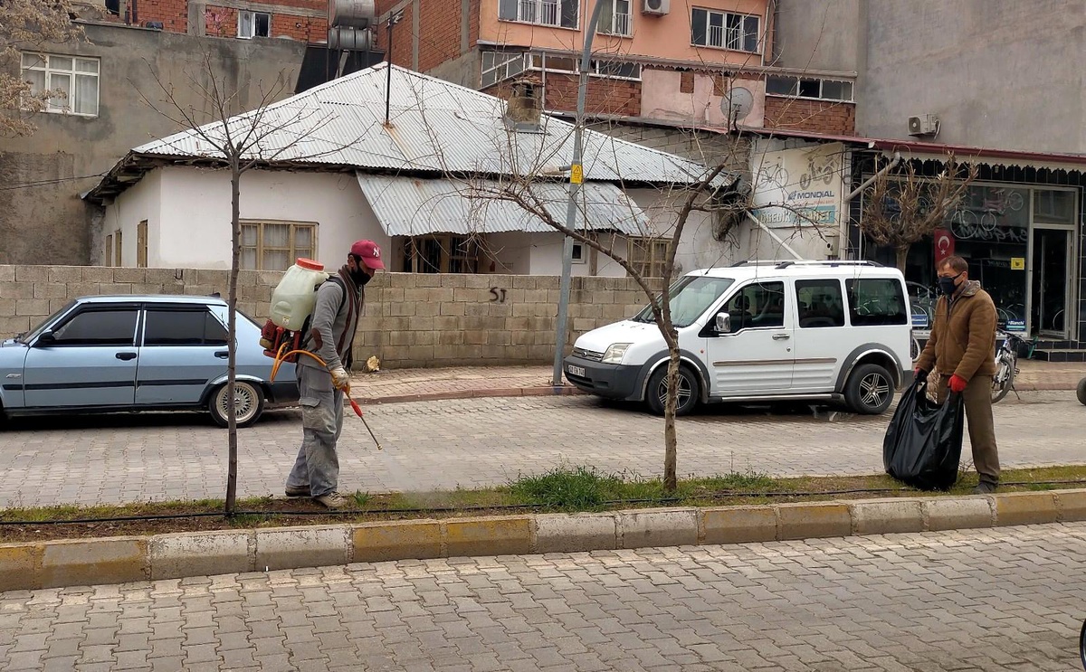 Otluk alanlarda ilaçlama çalışması yapılıyor