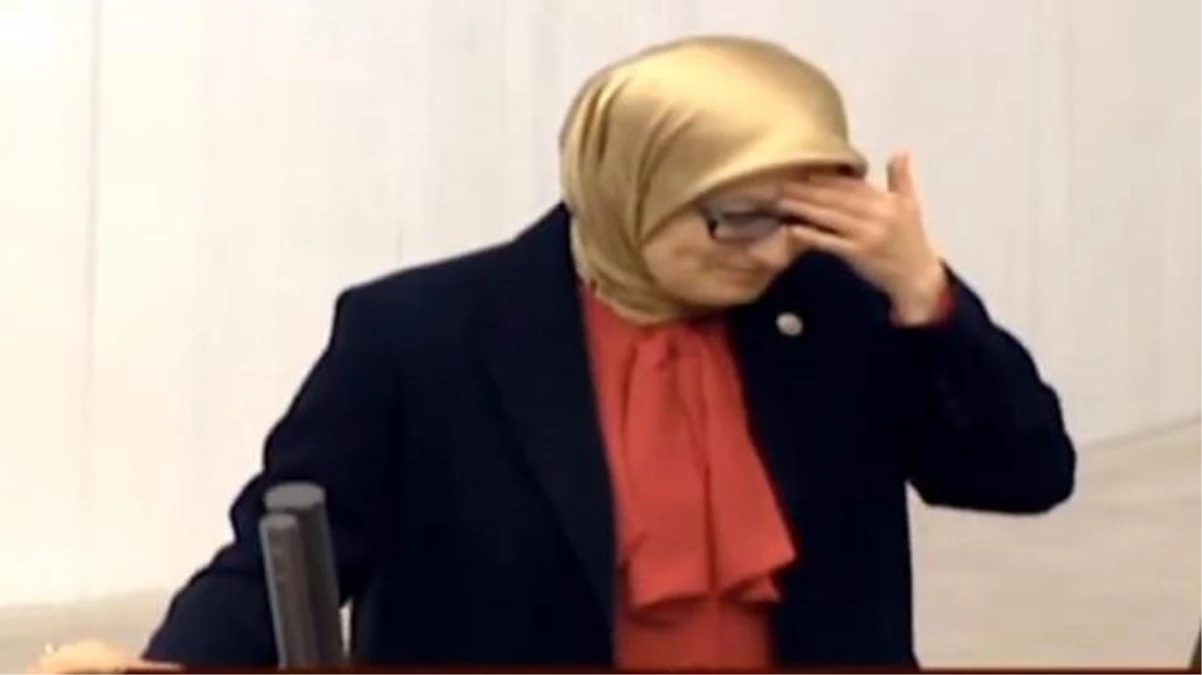 AK Parti Milletvekili Belgin Uygur kürsüde konuştuğu sırada fenalaştı