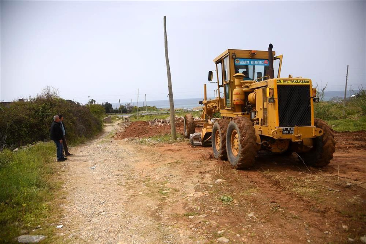 Alanya\'nın Demirtaş ve Keşefli mahallerine yeni yol
