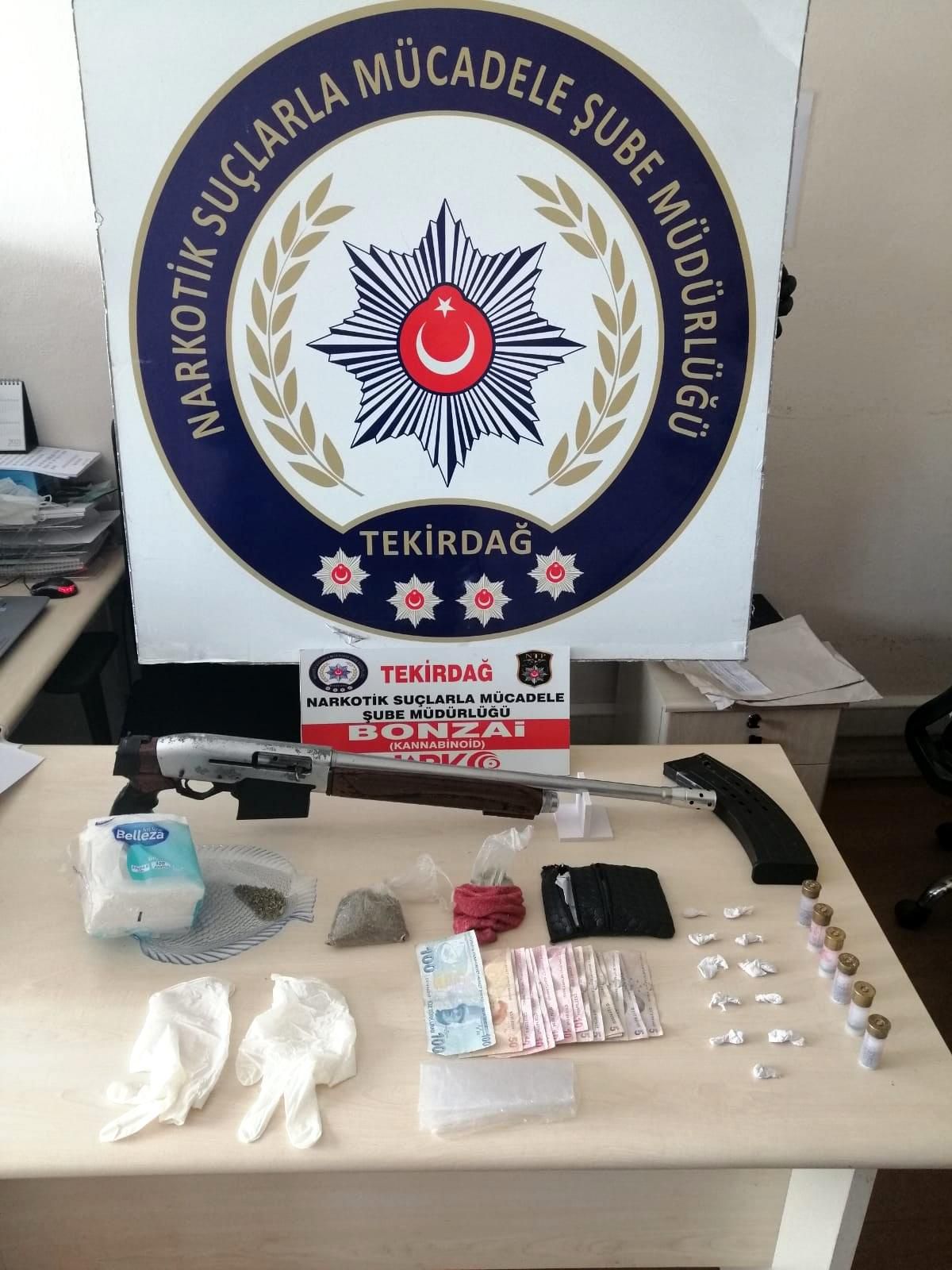 Tekirdağ\'da uyuşturucu operasyonunda 16 kişi yakalandı
