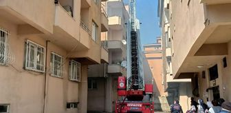 Terasta mangal, çatıyı yaktı
