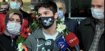 Avrupa Şampiyonu milli halterci Muhammed Furkan Özbek, yurda döndü