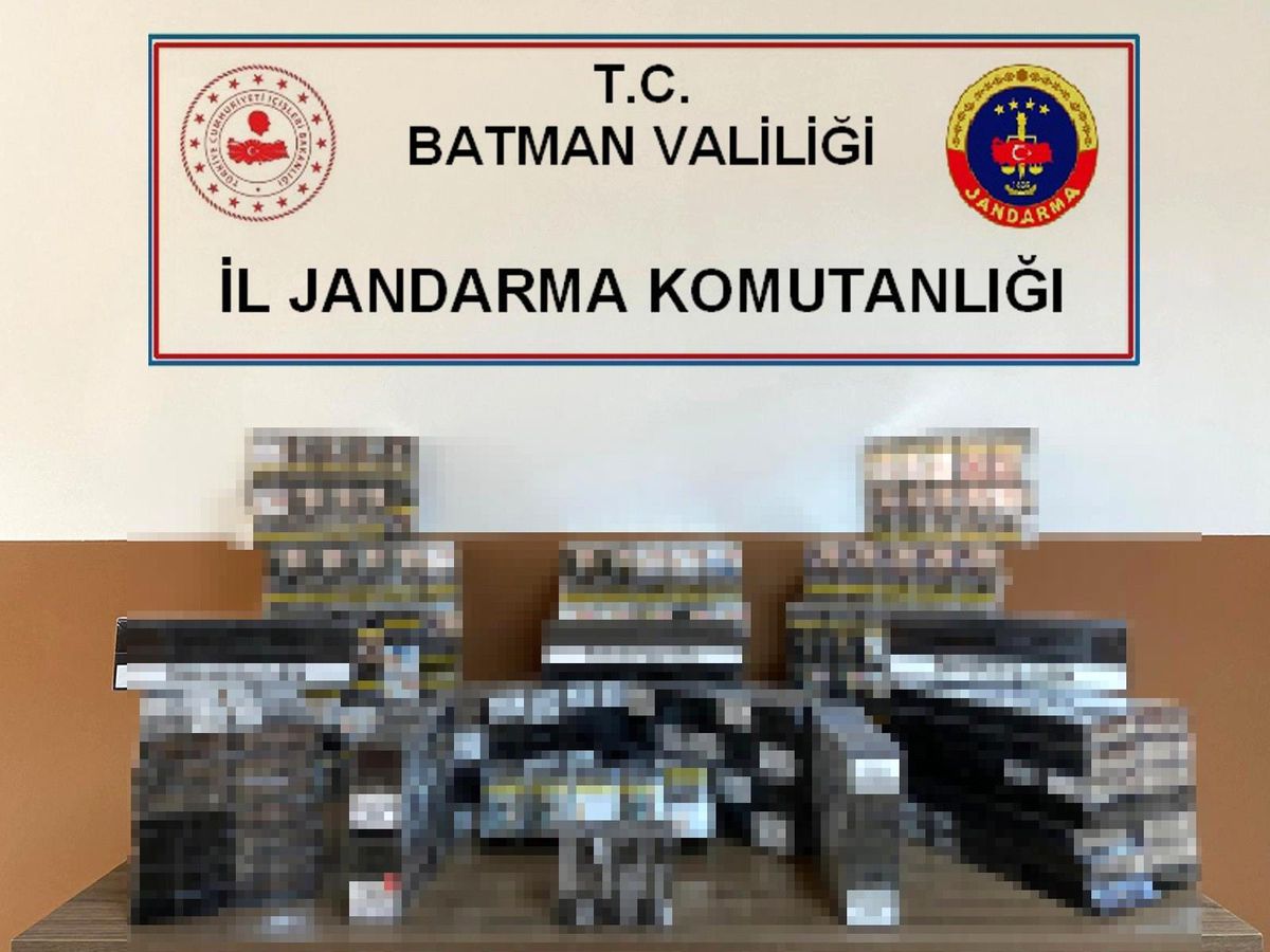 Batman\'da 5 bin 500 bin paket kaçak sigara ele geçirildi