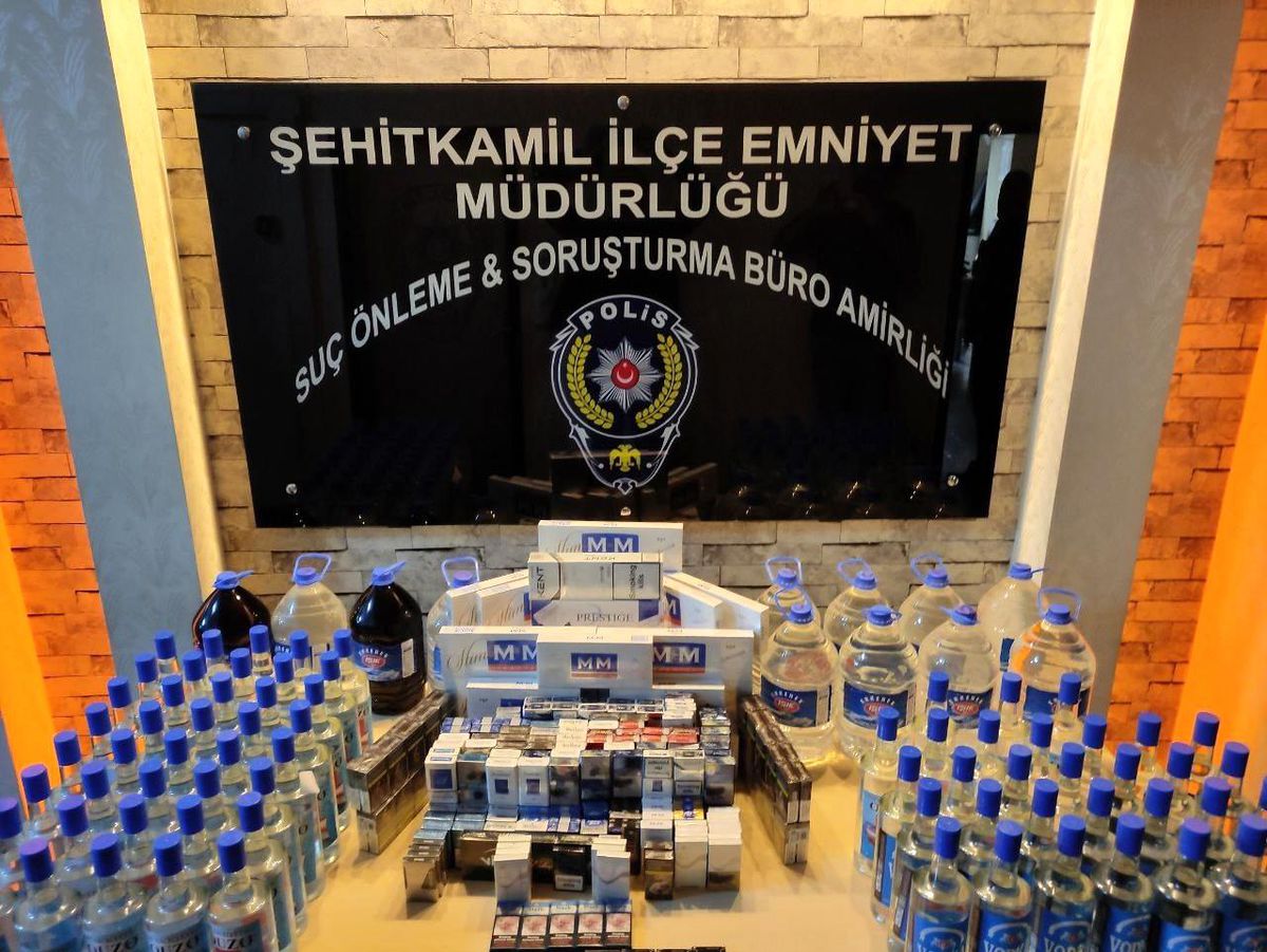 Gaziantep\'te 71 şişe sahte alkol ele geçirildi