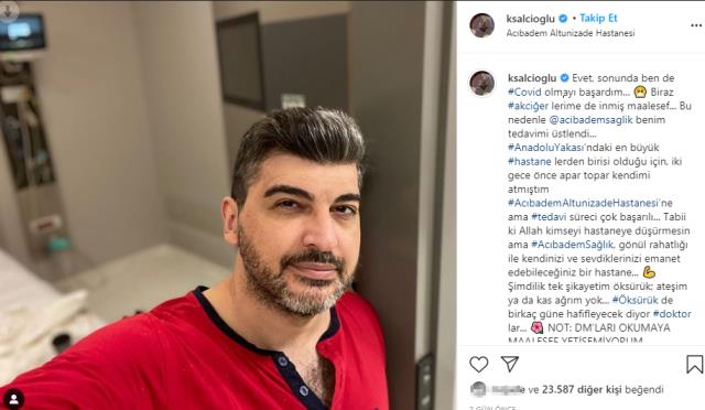 Koronavirüse yakalanan oyuncu Kalust Şalcıoğlu hastaneye kaldırıldı