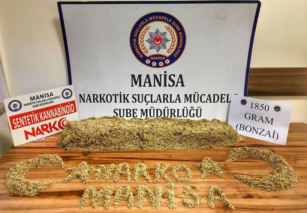 Manisa\'da 1 kilo 850 gram bonzai maddesi ele geçirildi