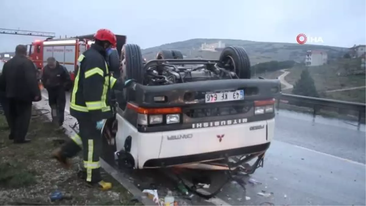 Yağışlı hava kazayı da beraberinde getirdi