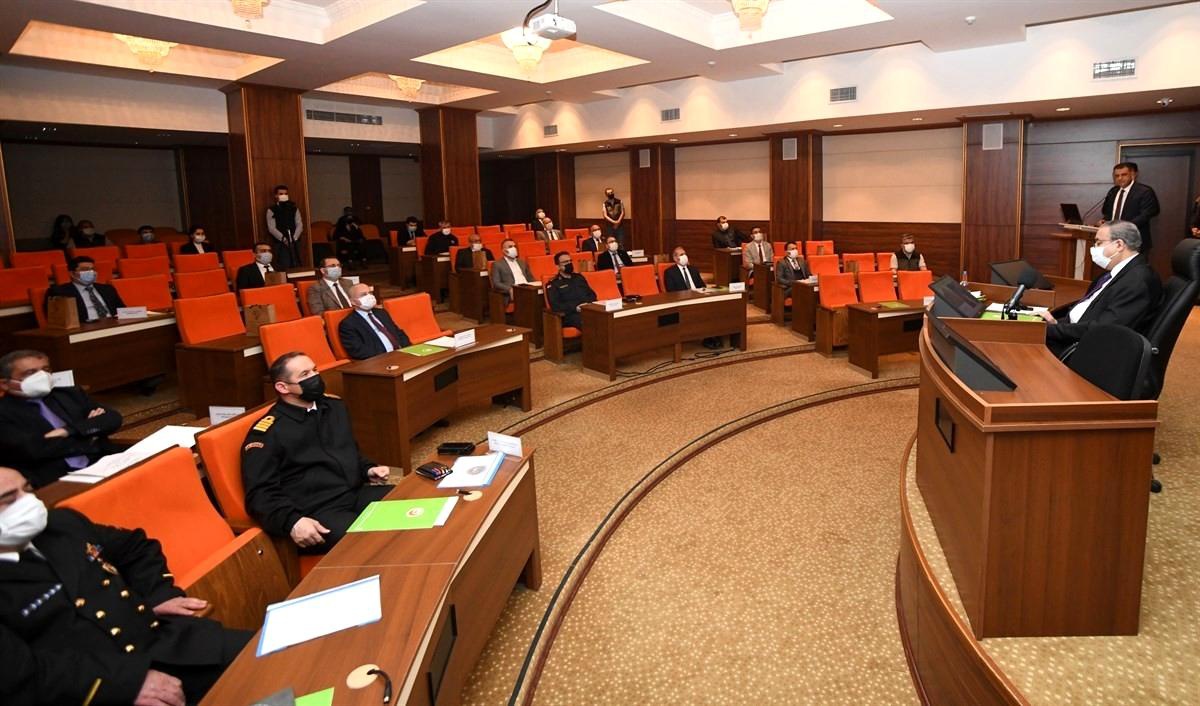 Yangın İl Koordinasyon Kurulu Toplantısı Vali Su başkanlığında gerçekleştirildi